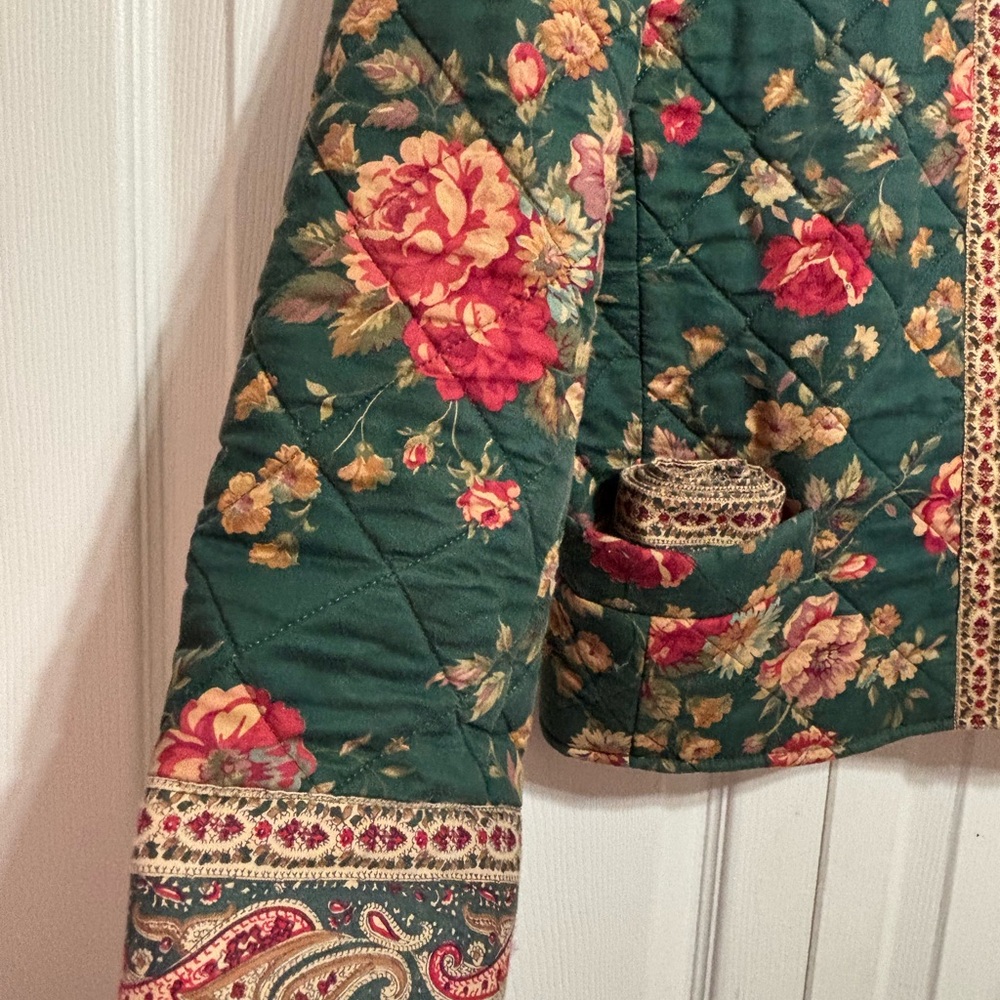 Vera Bradley Quilted Floral Boxy Jacket - Picture 6 of 9